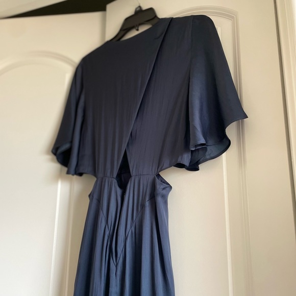 Maje FLOWING SATIN SCARF DRESS - Picture 11 of 15